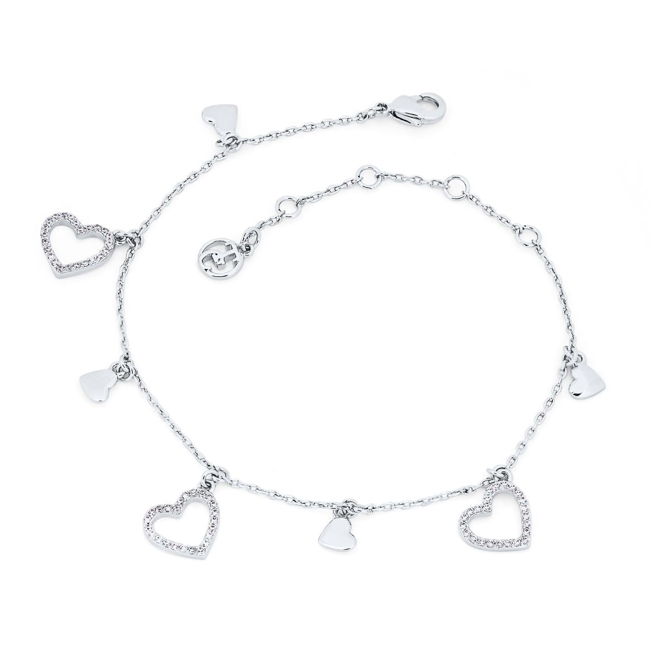 Tipperary Crystal Heart Icon Silver Bracelet A collection that is truly the ultimate expression of love, a wearable statement of the strength and fragility of the heart, a small shimmering reminder of love to cherish... forever!
