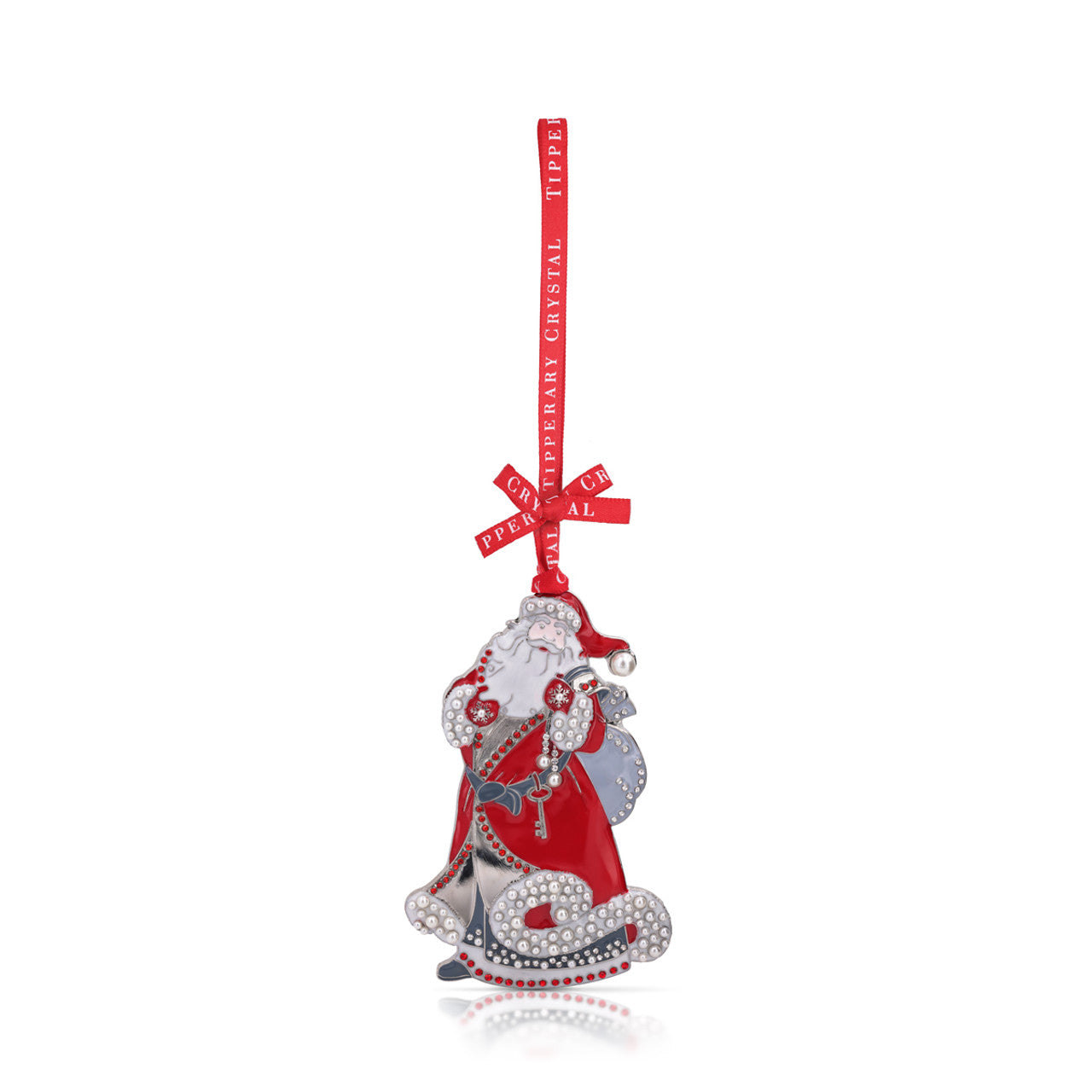 Pearl Santa Christmas Decoration We just Love Christmas! The festive season, the giving of gifts, creating memories and being together with family and loved ones. Have lots of fun with our lovingly designed and created Christmas decorations, each one has a magic sparkle of elf dust!