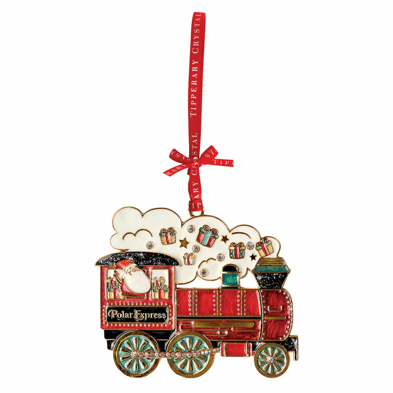 Tipperary Crystal Sparkle Polar Express Decoration We just Love Christmas! The festive season, the giving of gifts, creating memories and being together with family and loved ones. Have lots of fun with our lovingly designed and created Christmas decorations, each one has a magic sparkle of elf dust.