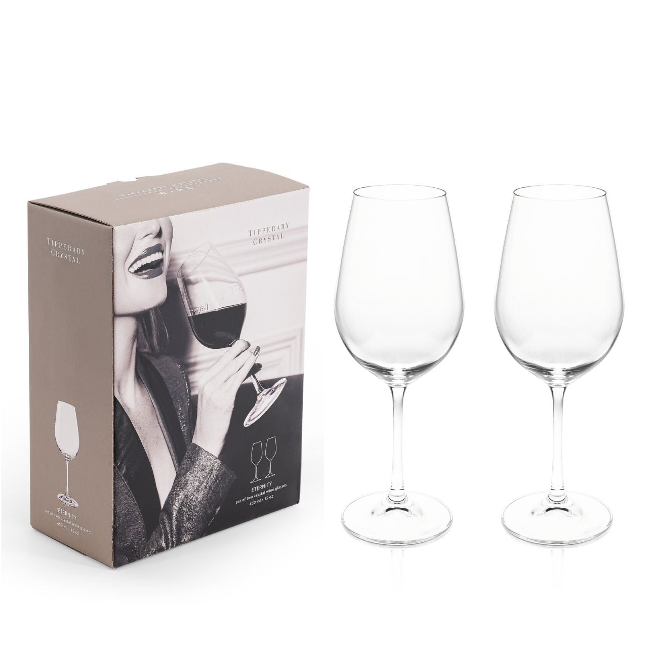 Tipperary Crystal Eternity Wine Glasses Set of Two   Just arrived Eternity Wine Glasses Set of Two