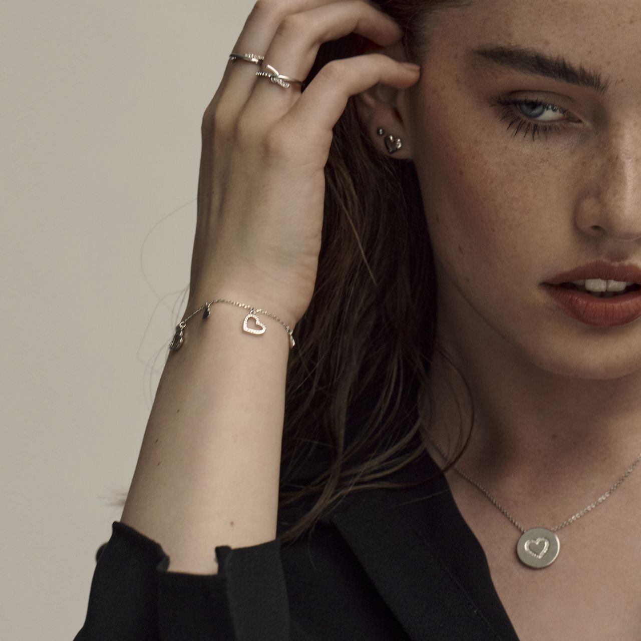 Tipperary Crystal Heart 8 mm Stud Earrings - Silver A collection that is truely the ultimate expression of love, a wearable statement of the strength and fragility of the heart, a small shimmering reminder of love to cherish... forever! Heart 8 mm Stud Earrings - Silver