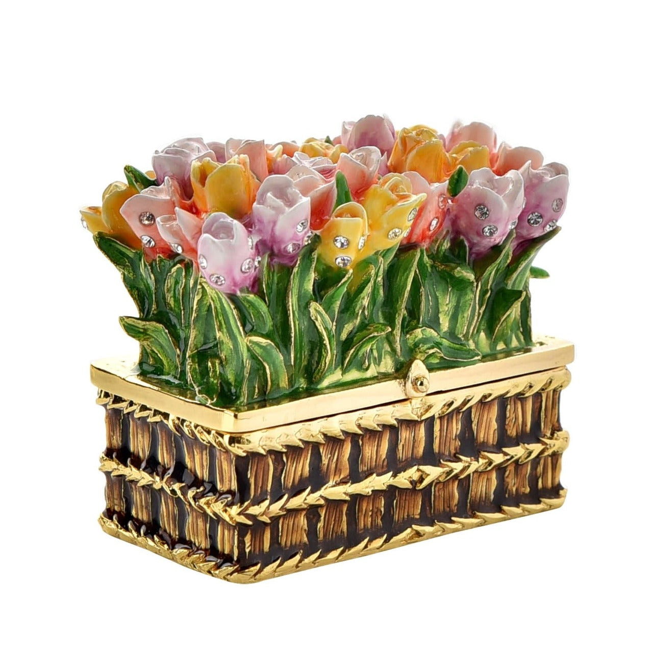 Treasured Trinkets - Flower Box A flower box trinket box from Treasured Trinkets by STRATTON. The wondrous trinket box makes a true statement piece for any bedroom, with flowery decoration which is truly in full bloom.