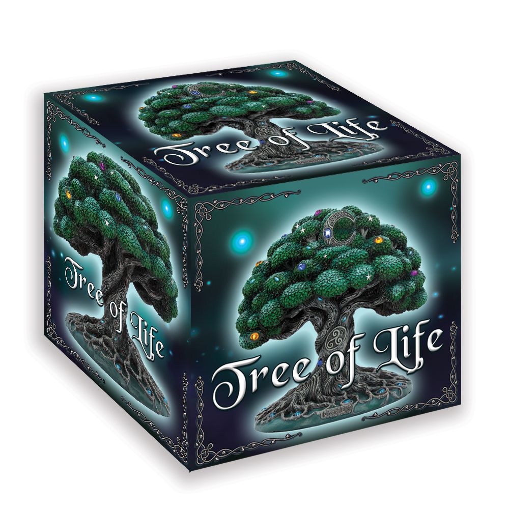 Nemesis Now Tree of Life Figurine A symbol of longevity, wisdom and rebirth, our tree of life proudly stands under the light of the moon, filtering its Spiritual energy. Its silvery roots form intricate networks throughout the earth, connecting the human race in love, peace and harmony.