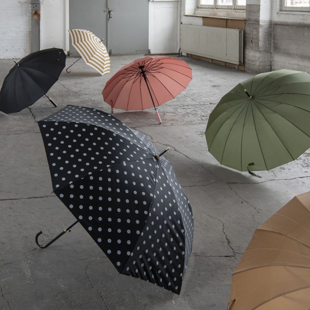 Green Polyester Umbrella Adults Umbrella Ø 100 cm Green Polyester
