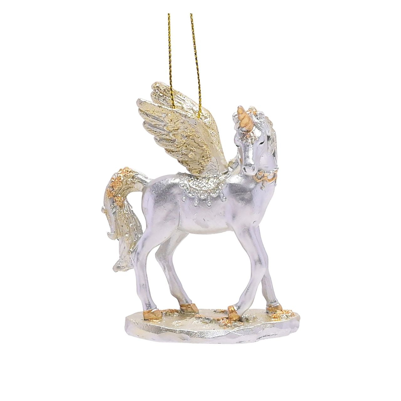 Unicorn Christmas Hanging Decorations An assortment of Christmas unicorn hanging decorations. These magical tree decorations are brimming with traditional Christmas charm.