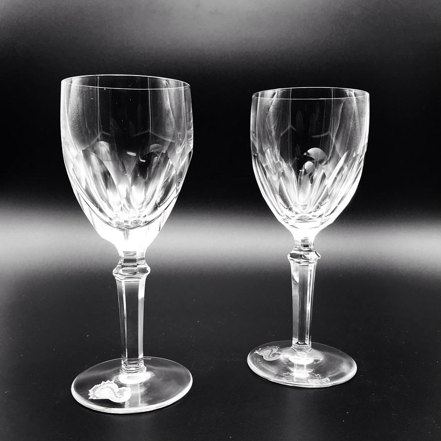 Waterford Crystal Dunloe Claret Wine Pair Part of Waterford's Special Order Program Made in Waterford Factory Ireland