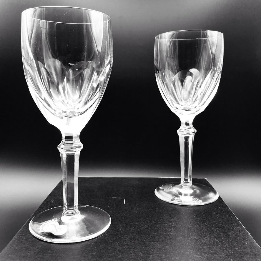 Waterford Crystal Dunloe Claret Wine Pair Part of Waterford's Special Order Program Made in Waterford Factory Ireland