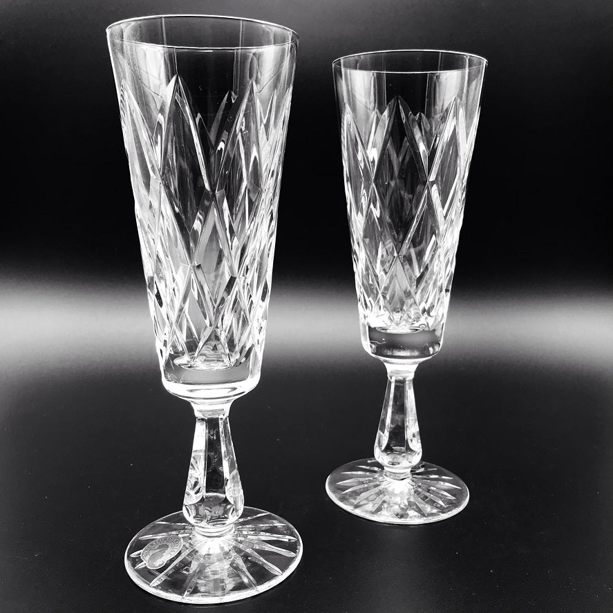 Kinsale Champagne Pair by Waterford Crystal Part of Waterford's Special Order Program Made in Waterford Factory Ireland