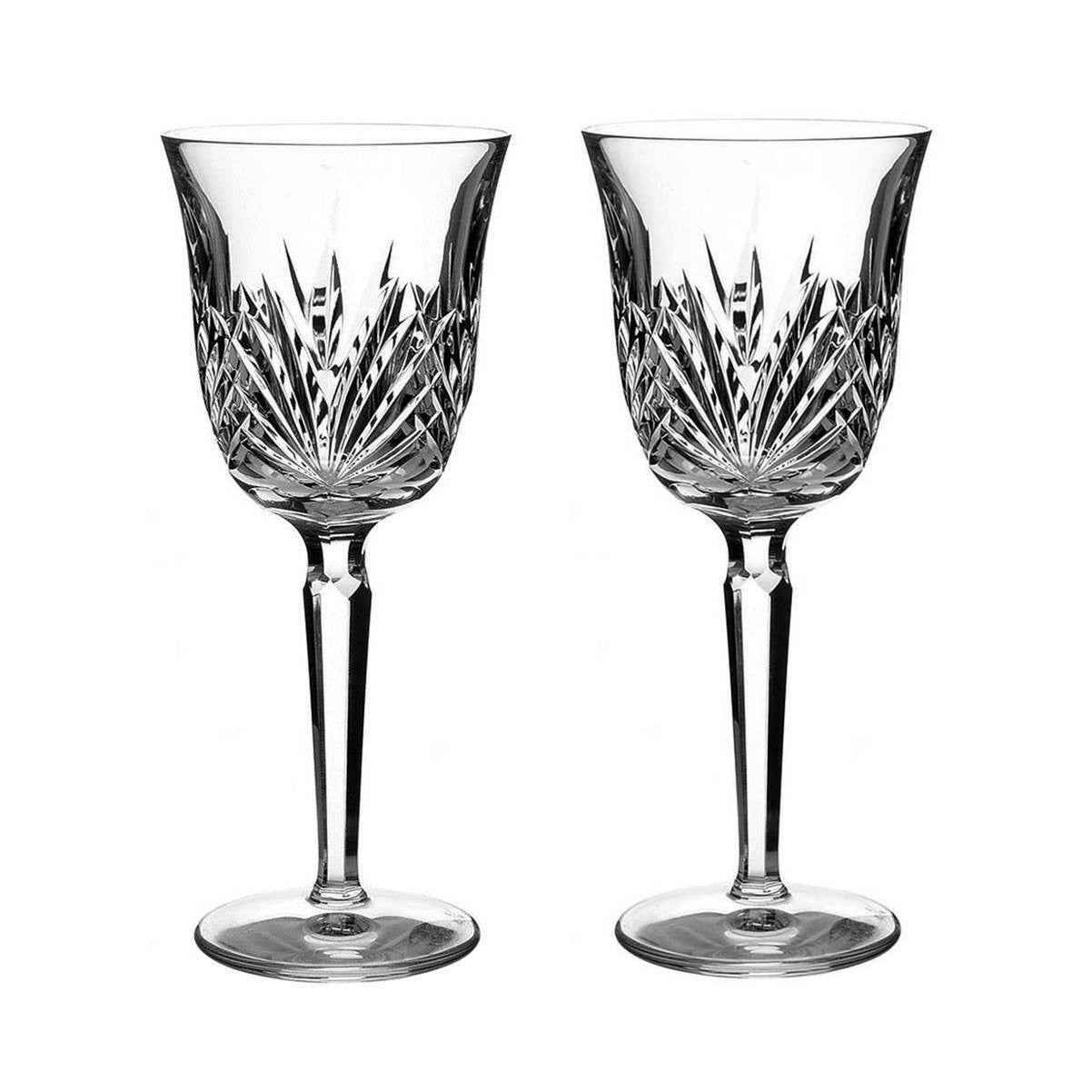 Waterford Crystal Leana Wine Pair Leana Collection by Waterford is characterized by a simple shape accented by wedge cuts. Featuring a generous bowl ideal for accentuating the color and aroma of both red and white wine, the Leana Wine is a fine example of Waterford's rich heritage of design inspiration.