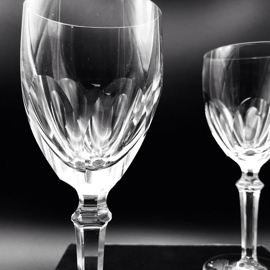 Waterford Crystal Dunloe Claret Wine Pair Part of Waterford's Special Order Program Made in Waterford Factory Ireland