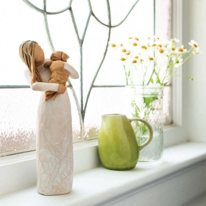 Willow Tree Adorable You - Golden Dog Willow Tree is an intimate line of figurative sculptures representing sentiments of love, closeness, healing, courage, hope...all the emotions we encounter in life