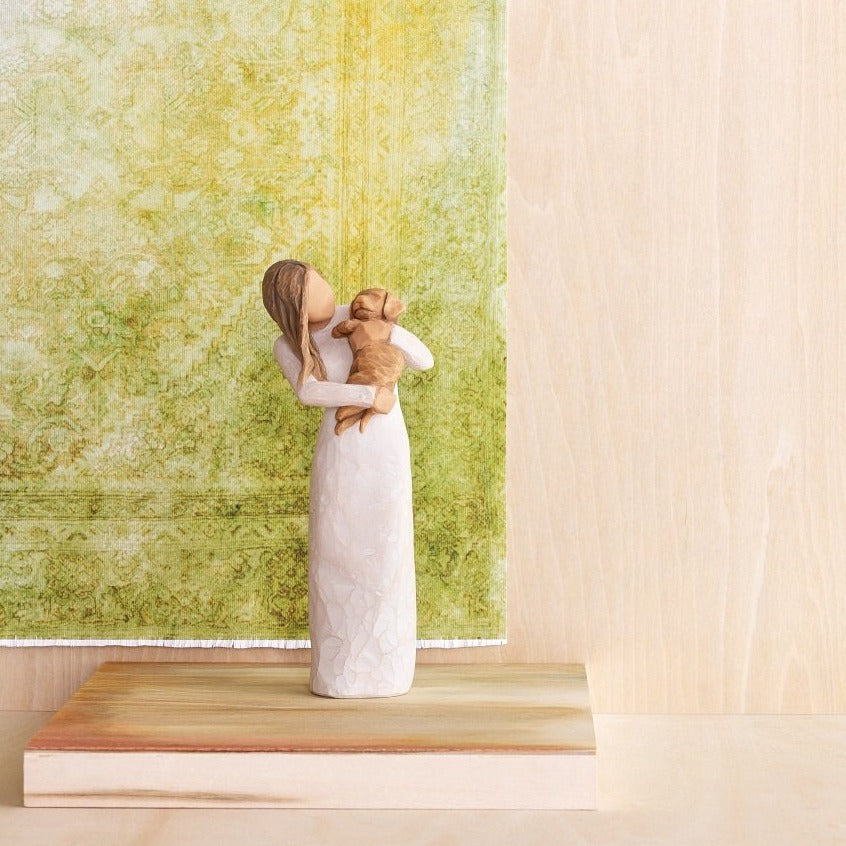 Willow Tree Adorable You - Golden Dog Willow Tree is an intimate line of figurative sculptures representing sentiments of love, closeness, healing, courage, hope...all the emotions we encounter in life