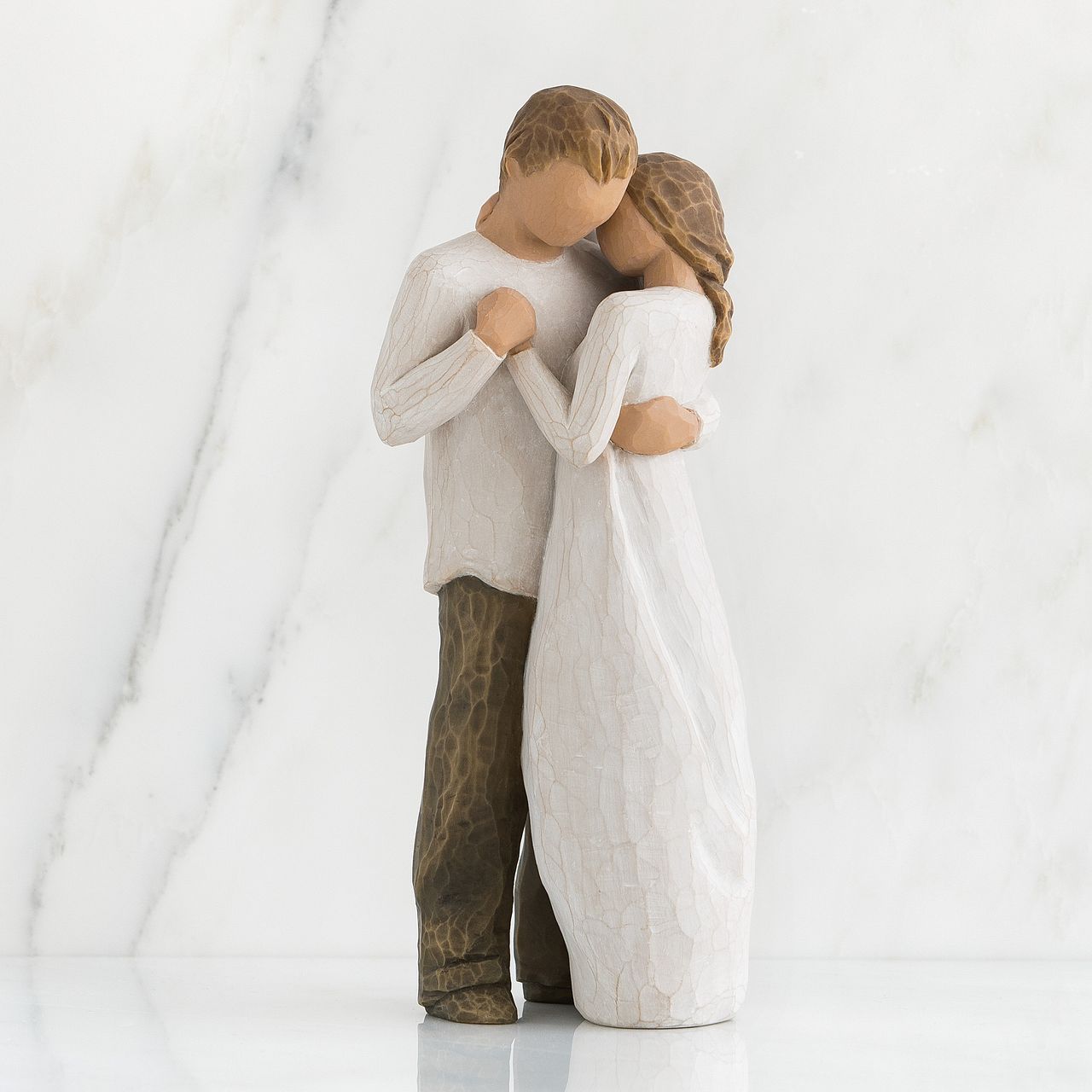 Promise by Willow Tree Willow Tree is an intimate line of figurative sculptures representing sentiments of love, closeness, healing, courage, hope...all the emotions we encounter in life.