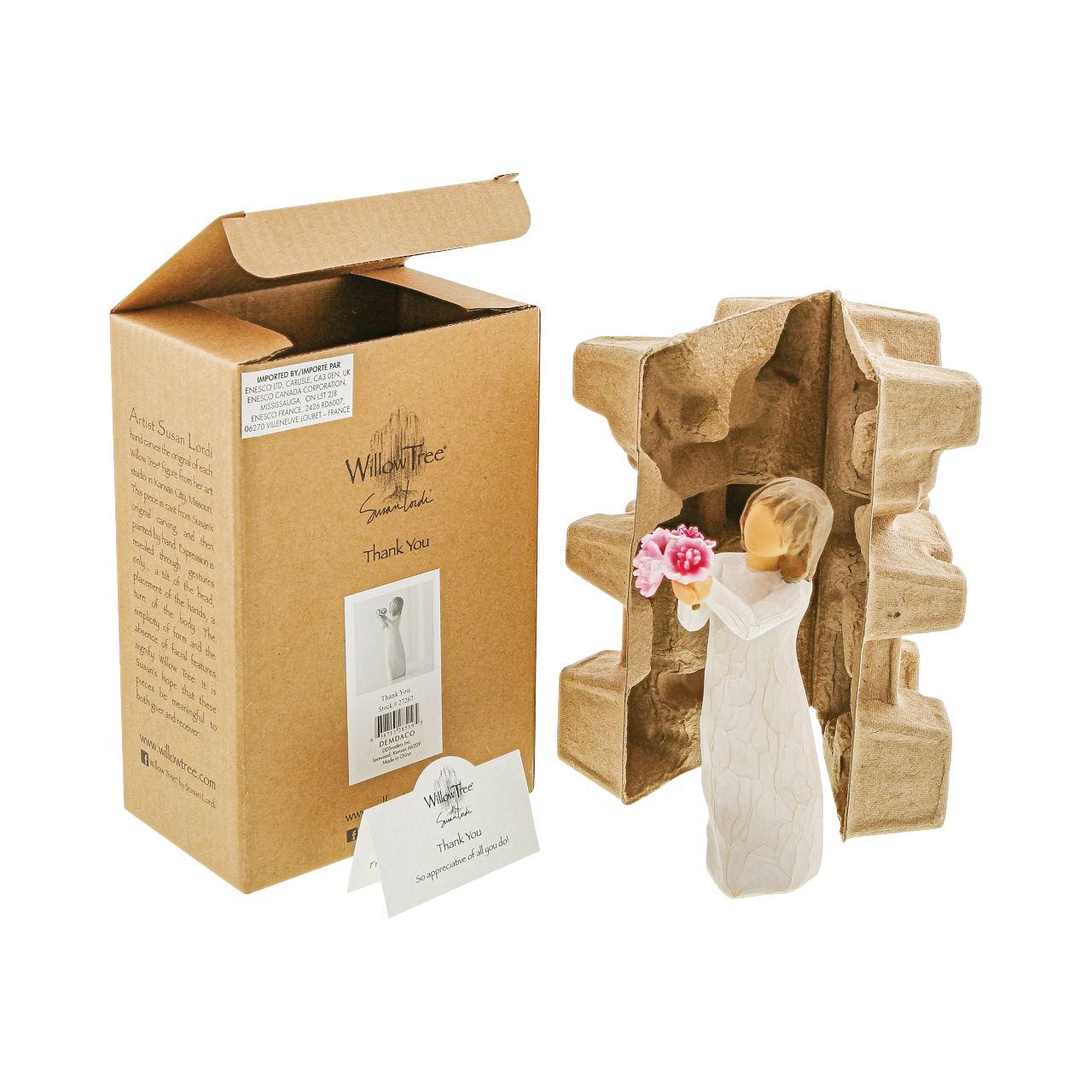 Willow Tree Thank You - So appreciative of all you do! A gift to express appreciation and thankfulness for teachers, volunteers, donors, caregivers, friends ...or for those who love flowers.