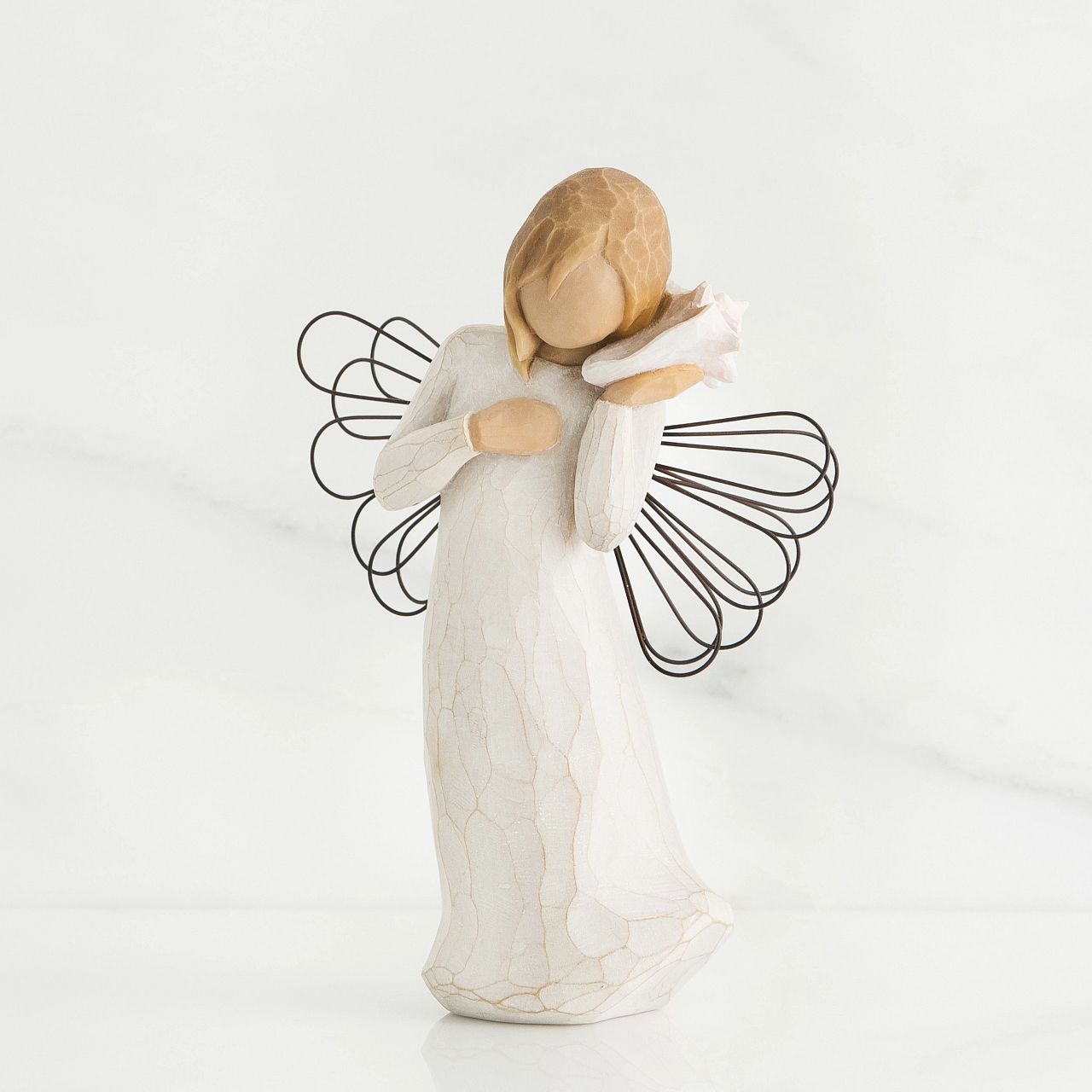 Thinking of You by Willow Tree A gift to celebrate friendships, near or far. Willow Tree angels resonate with many cultures and ages of people. To some they represent protection, to some they are an outward reminder of inner peace, and to some they represent a way to remember those who have left this earth.
