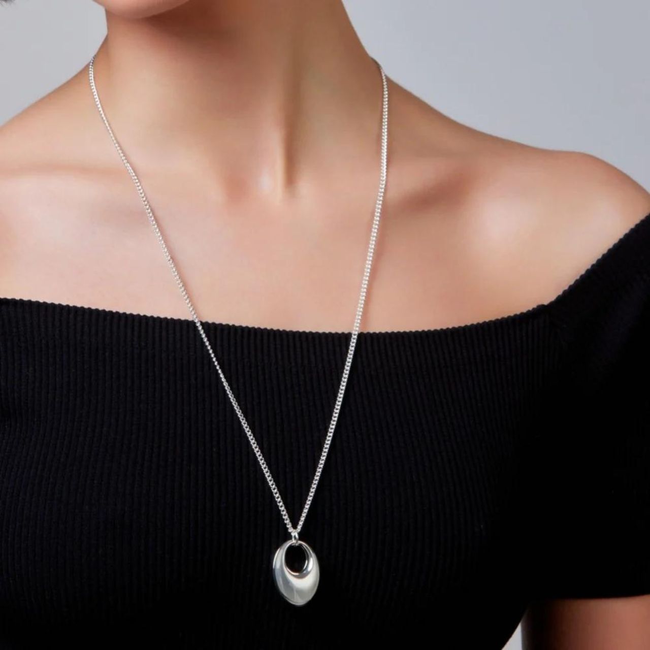 Zoe Long Silver Plated Necklace by Knight & Day Knight & Day has crafted the perfect piece with their Zoe Long Silver Plated Necklace. Features include a high-quality silver plating that is designed to last and retain its shine. An eye-catching and classic design, it's sure to make a statement.