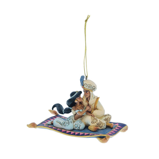 Aladdin and Jasmine Hanging Ornament - Disney Traditions by Jim Shore