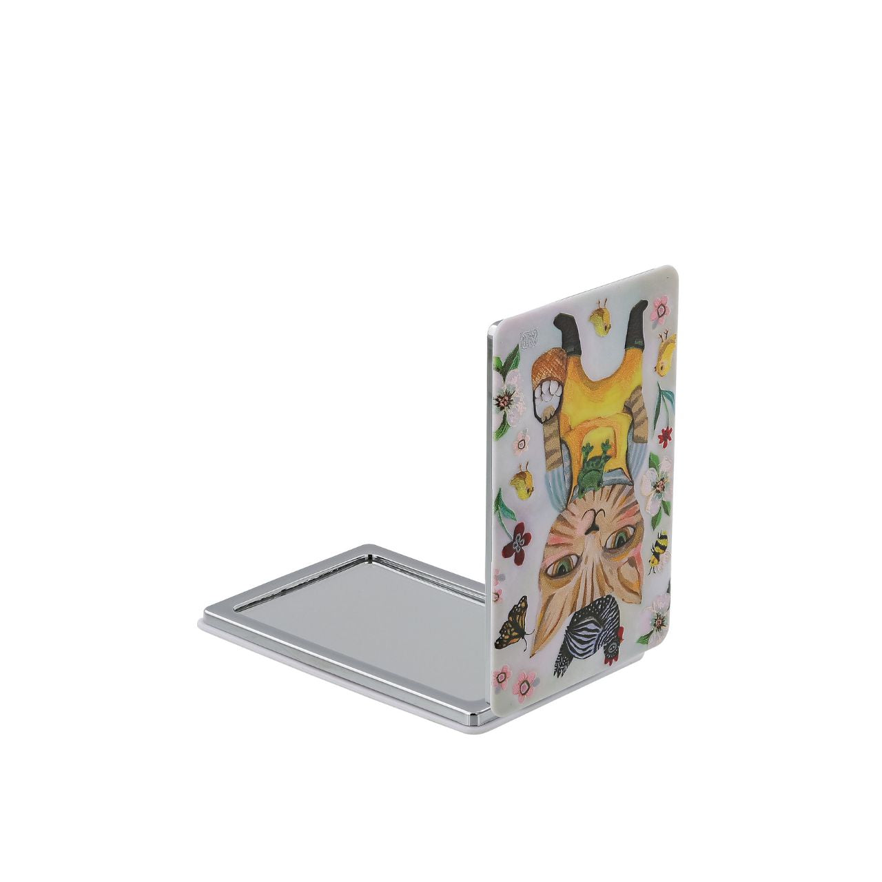 This lightweight and durable compact mirror makes a splendid gift for a friend or yourself. They are the perfect size to fit in any purse, make-up bag, carry on, or backpack. And best of all, they are super practical for every day use. Exclusively designed by Michelle Allen.