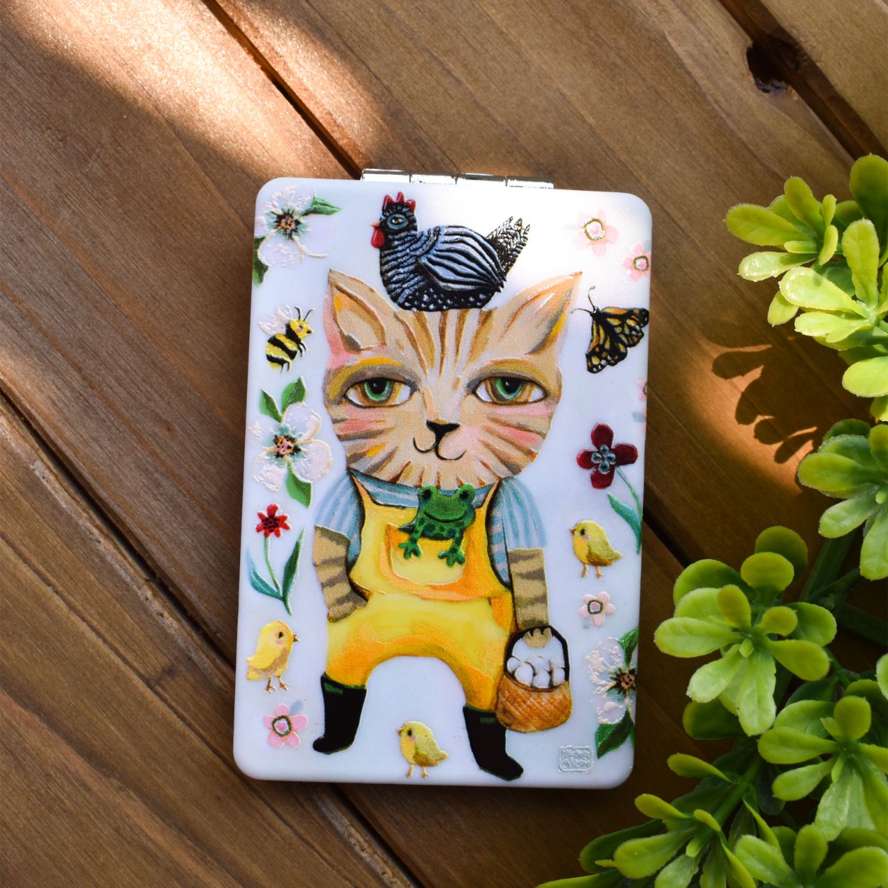 This lightweight and durable compact mirror makes a splendid gift for a friend or yourself. They are the perfect size to fit in any purse, make-up bag, carry on, or backpack. And best of all, they are super practical for every day use. Exclusively designed by Michelle Allen.