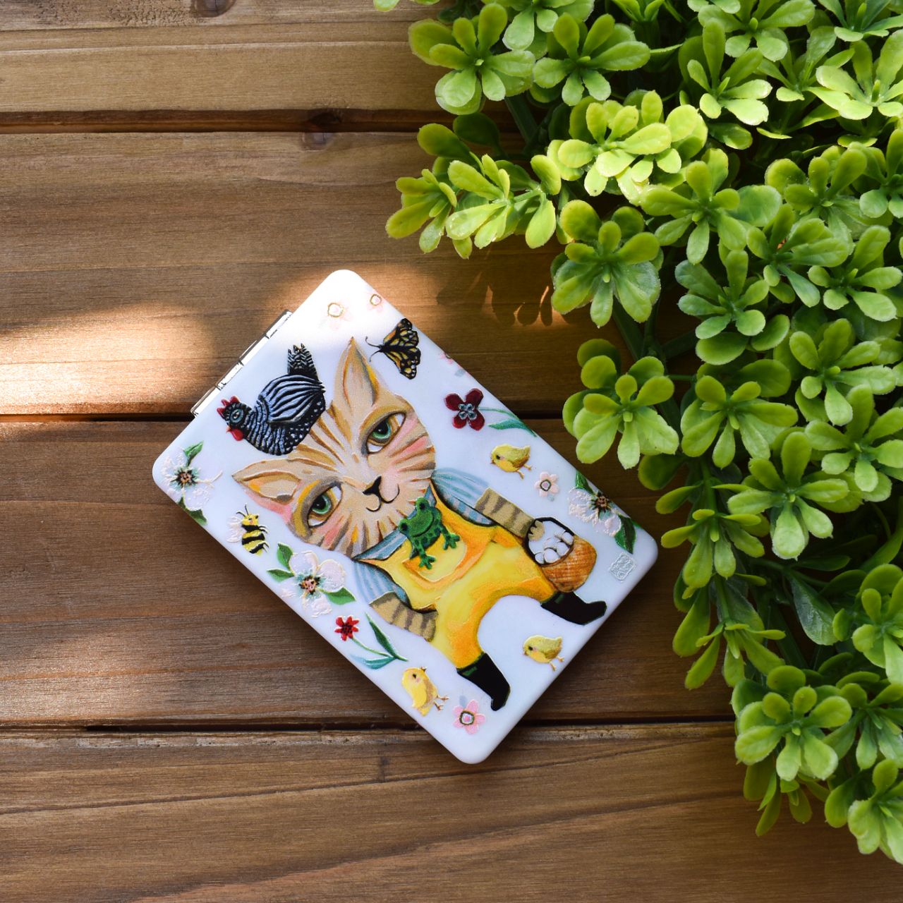 This lightweight and durable compact mirror makes a splendid gift for a friend or yourself. They are the perfect size to fit in any purse, make-up bag, carry on, or backpack. And best of all, they are super practical for every day use. Exclusively designed by Michelle Allen.