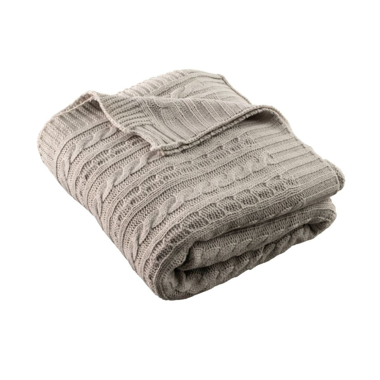 Our Aran Kit - Cool Grey Throw is every piece of luxury and warmth keeping you cosy all year round. This throw is a great addition to any bedroom or living space adding that perfect finishing touch.