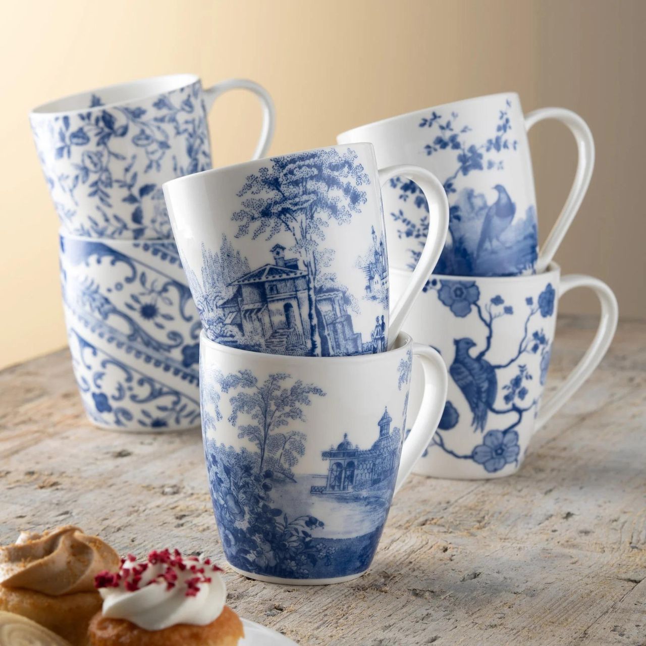 Discover "Archive Blue" by Aynsley, a tableware collection that brings over 240 years of heritage to your table. Featuring historic blue artwork from Aynsley's archives on fine china. This range reimagines tradition and combines archival artwork with contemporary elegance, offering a unique and exquisite dining experience.