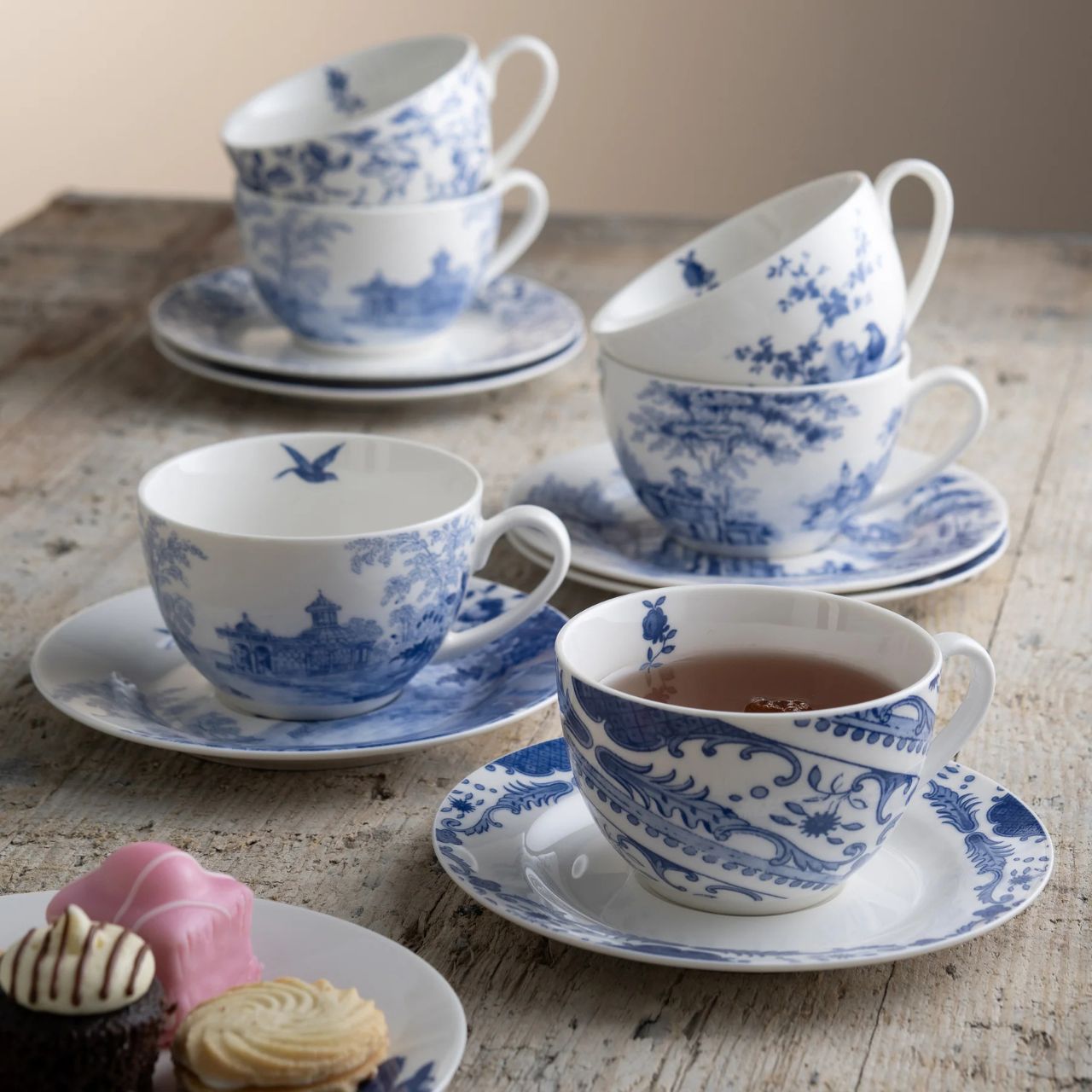 Discover "Archive Blue" by Aynsley, a tableware collection that brings over 240 years of heritage to your table. Featuring historic blue artwork from Aynsley's archives on fine china.