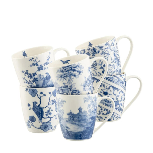 Discover "Archive Blue" by Aynsley, a tableware collection that brings over 240 years of heritage to your table. Featuring historic blue artwork from Aynsley's archives on fine china. This range reimagines tradition and combines archival artwork with contemporary elegance, offering a unique and exquisite dining experience.