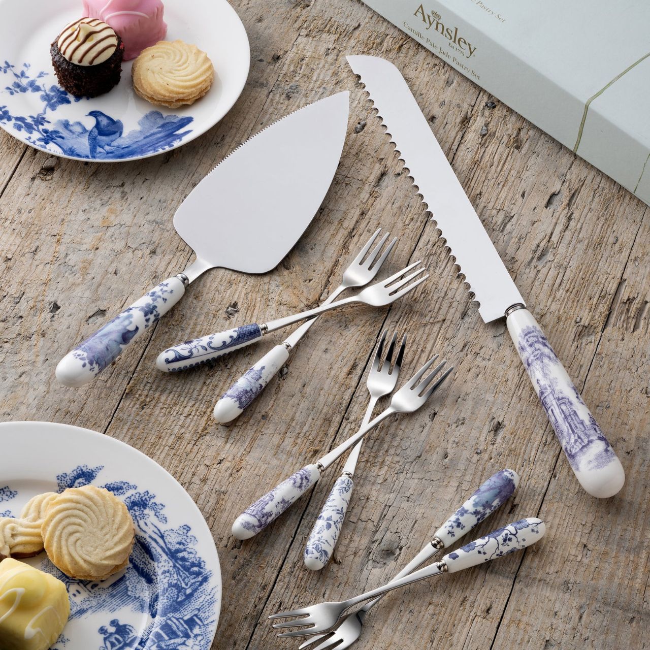 Discover "Archive Blue" by Aynsley, a tableware collection that brings over 240 years of heritage to your table. Featuring historic blue artwork from Aynsley's archives on fine china.