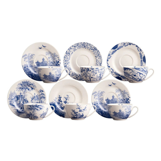 Discover "Archive Blue" by Aynsley, a tableware collection that brings over 240 years of heritage to your table. Featuring historic blue artwork from Aynsley's archives on fine china.