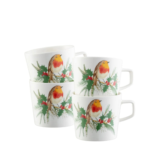 Embrace the festive spirit with&nbsp;Aynsley's "Robin" fine china tableware collection, featuring charming illustrations of the Christmas robin. Each piece captures the warmth and joy of the holiday season, making your celebrations even more special.
