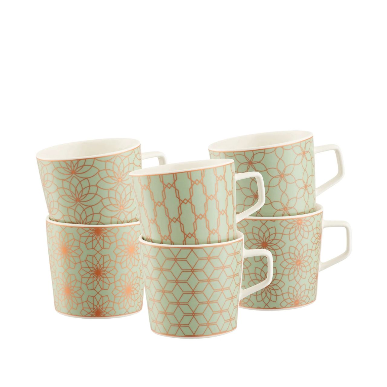 Elevate your coffee and tea moments with Aynsley's fine china mug sets. Designed for modern living, these mugs are both microwave and dishwasher safe, blending convenience with elegance. Each set features stunning patterns that capture the eye, making them a perfect statement in any kitchen.
