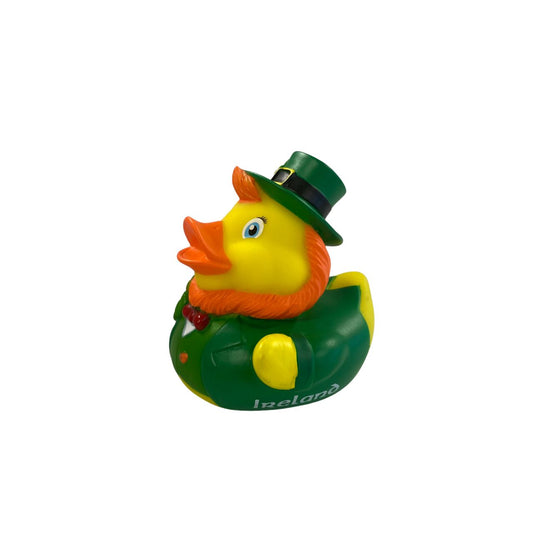Make bath time fun with our Leprechaun Bath Toy Duck! This adorable toy is sure to entertain your child while they splash around. Bring a touch of magic to your little one's bath time with our Leprechaun Bath Toy Duck.