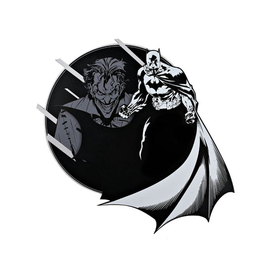 This stunning Batman and Joker wooden layered round plaque from Warner Bros lets fans bring Gotham's most famous rivalry to their home decor.