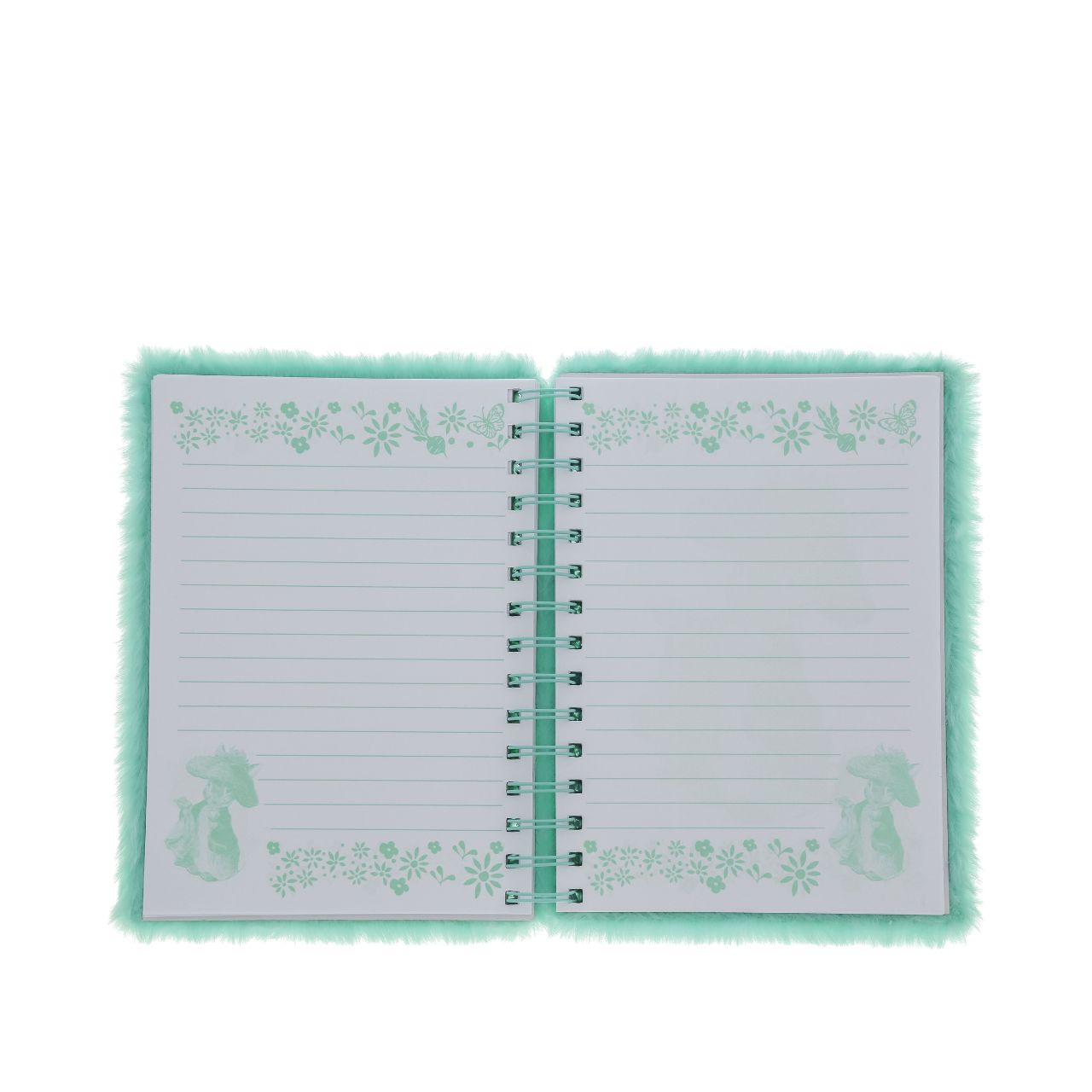 Step into the enchanting world of Beatrix Potter with this delightful Benjamin Bunny Notebook, adorned with a plush cover that feels as soft as a bunny's fur.