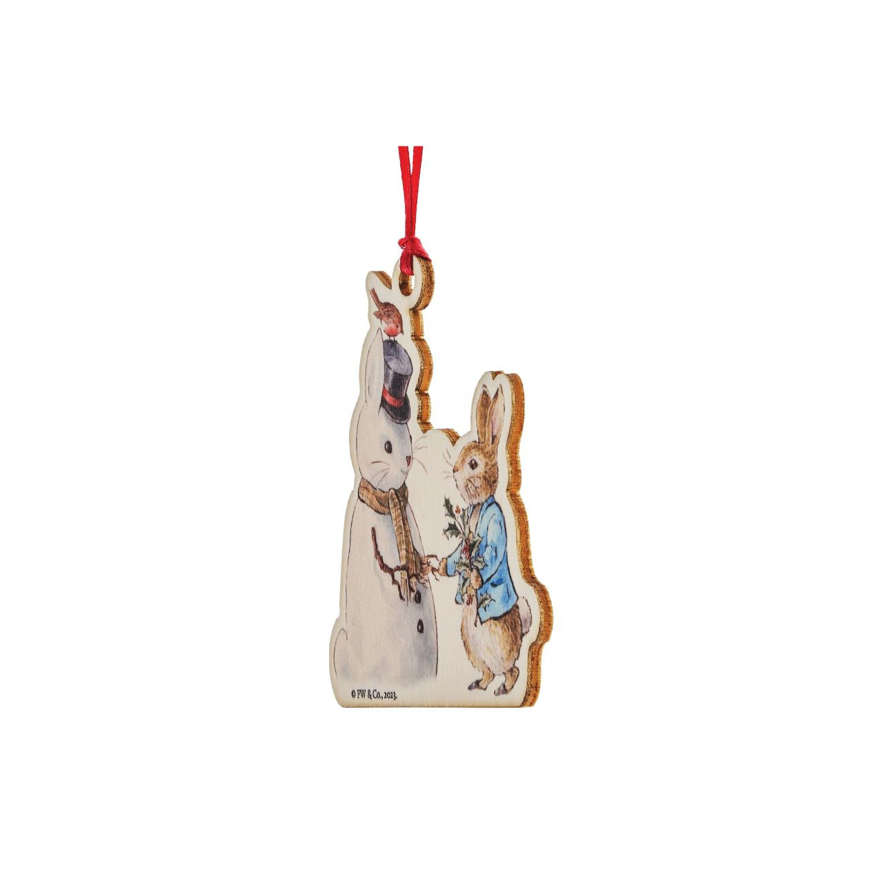 This Peter Rabbit and Snow Rabbit Wooden Hanging Ornament would make a truly unique gift or self-purchase. We have been working hard towards our sustainability goal, creating Beatrix Potter gift items that include responsibly sourced materials.