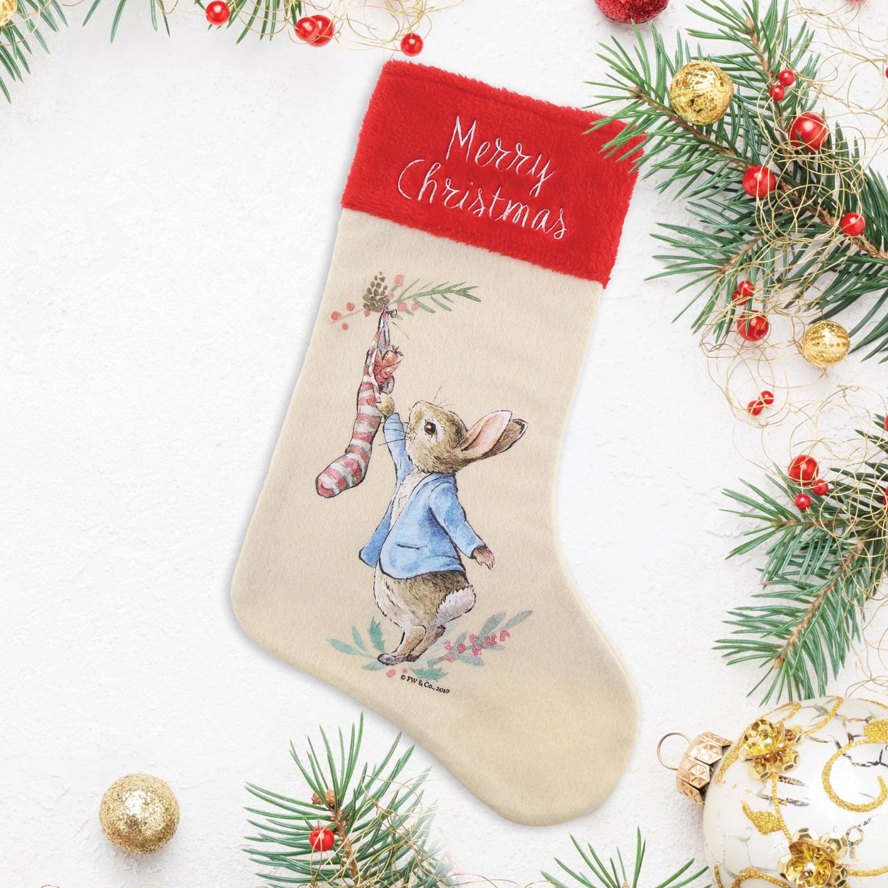 As families cherish Christmas, we have just the gift that will make this occasion extra special. Spread the joy of Christmas with this beautiful Peter Rabbit Christmas Stocking. This unique Christmas gift will make a great traditional gift, which can be enjoyed year after year.