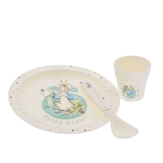 Peter Rabbit Egg Cup Set  Introducing this brand new at home with Peter Rabbit collection. There's nothing quite like a fun Peter Rabbit motif to entice those little tummies to clear their plates. Make mealtimes fun and practical with this egg cup set. Highly durable and can be used at home, in the garden, or on the go.