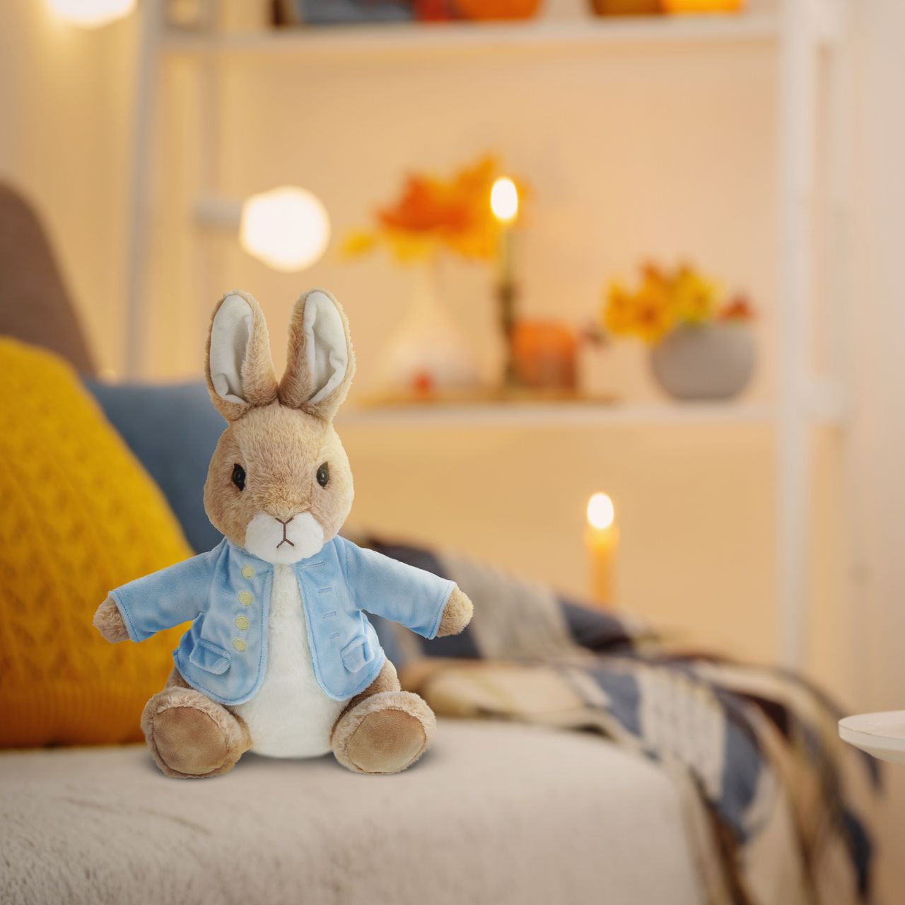This Extra Large Peter Rabbit soft toy is even more huggable than the last. Peter Rabbit has been made from beautifully soft fabric and has been dressed in clothing exactly as illustrated by Beatrix Potter, with his signature blue jacket. The Peter Rabbit collection features the much loved characters from the Beatrix Potter books and this quality and authentic soft toy is sure to be adored for many years to come. 