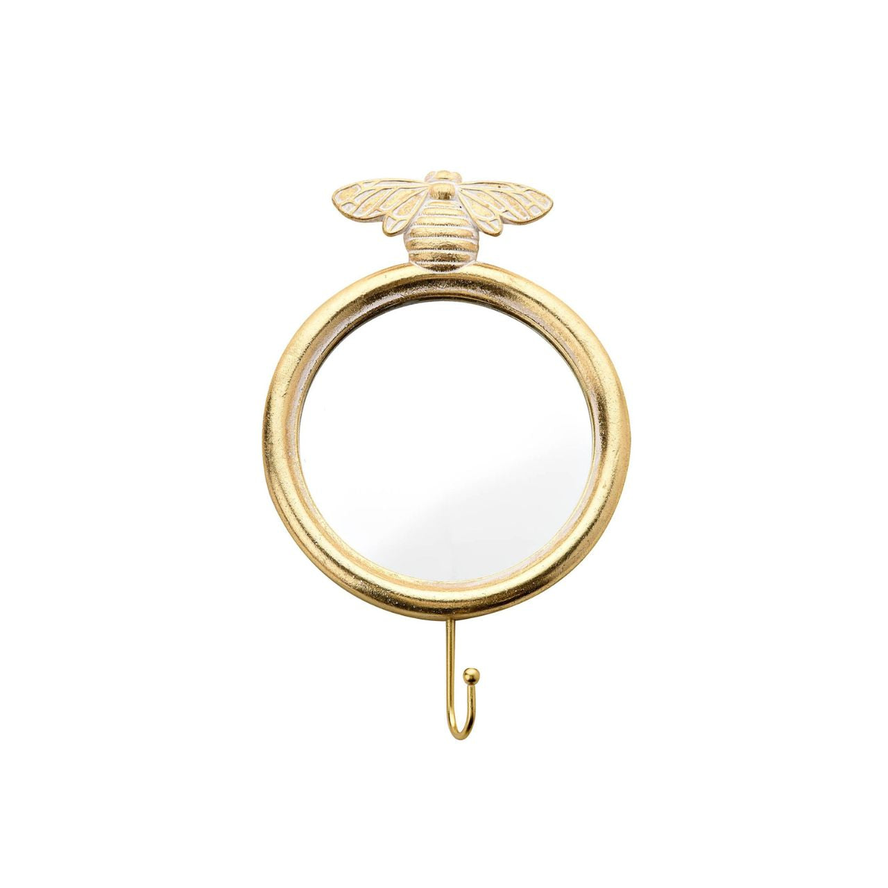 A fun and stylish mirror, this is sure to add something special to any living space. With a gold finish and a bee detail, this is the perfect gift or homeware option for stylish trend-setters.