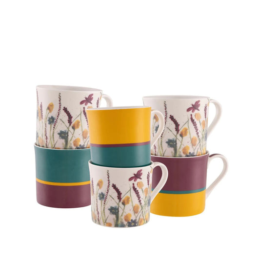 Dreamy Meadow is a hand painted watercolour pattern created in our design studio here in Belleek Pottery. Inspired by the surrounding Loughs and Countryside, the bold pattern is reminiscent of long summer days before harvest. 