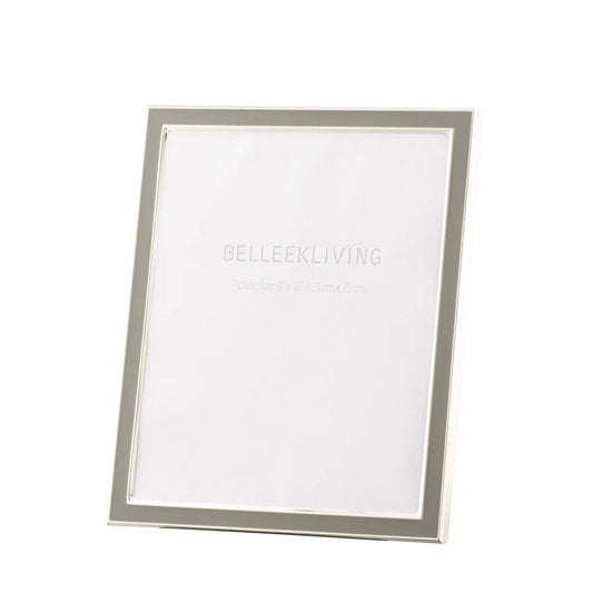 Our new Belleek Living Frames are made of moulded steel and are electroplated to create a shiny silver finish. &nbsp;The black backing board slides into the frame and is covered in a soft flock material. Perfect for gifting or displaying images of your loved ones.