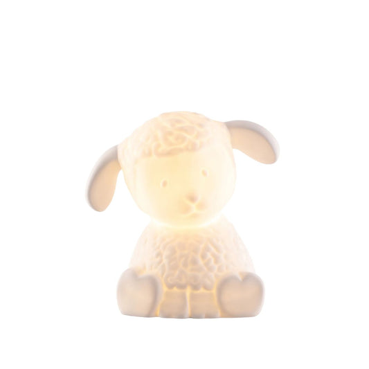 This cute lamb shaped Luminaire lamp emits a soft warm glow highlighting the delicate surface decoration, creating soft mood lighting for your home.