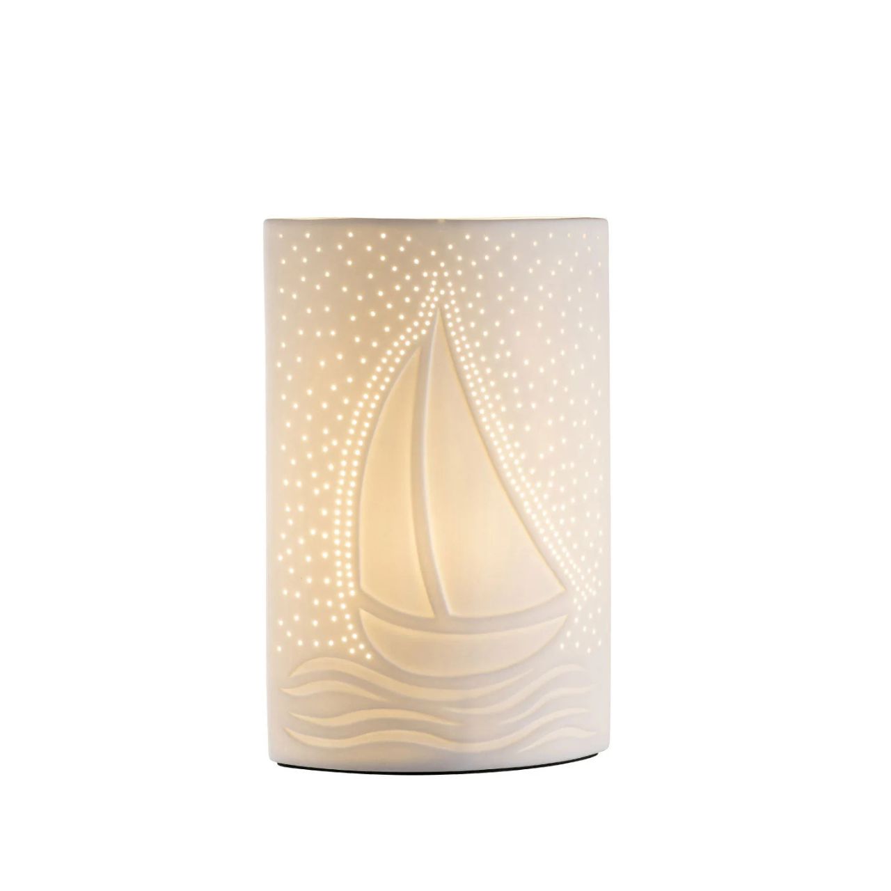 Land Ahoy! Designed for those lovers of the Ocean and dreamers who wish to sail away. This nautical themed luminaire features elegantly placed piercings to create a soft mood lighting suited best for a relaxation corner.