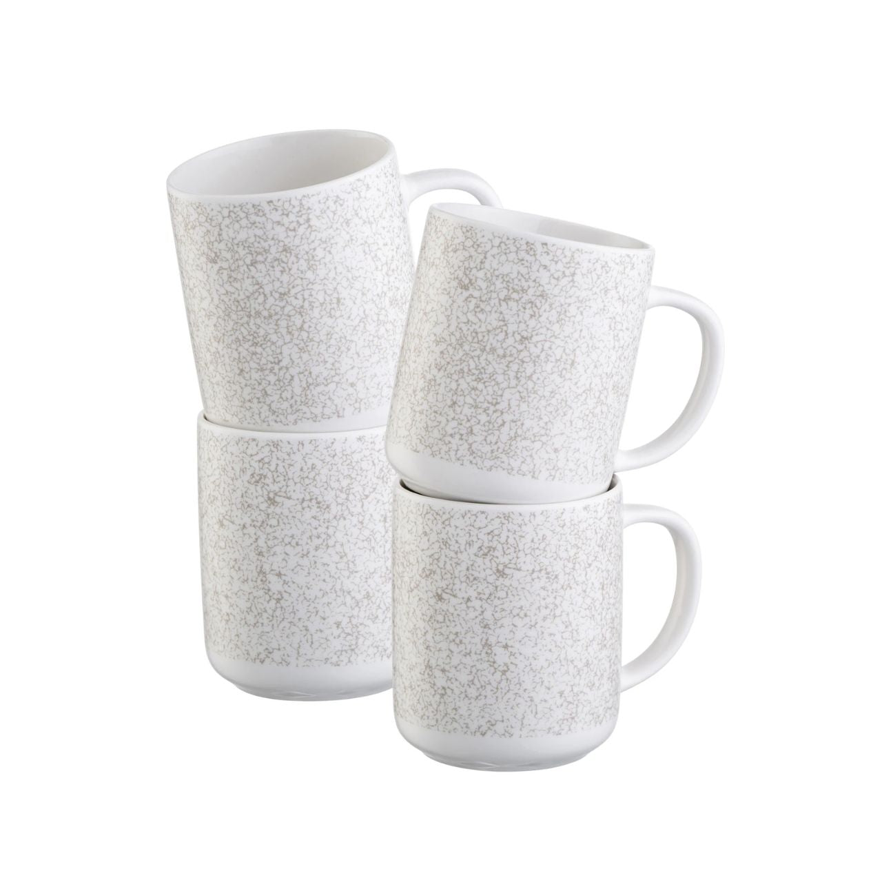 Terra features an organic, earthy pattern in a subtle warm grey tone, fitting seamlessly into your home. Suitable for microwave and dishwasher making it ideal for everyday use.