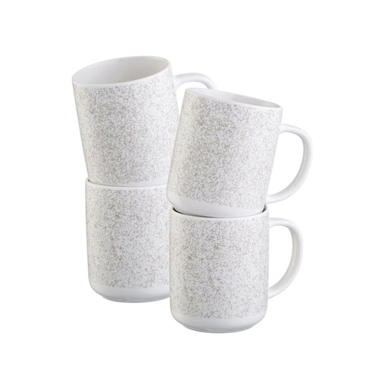 Terra features an organic, earthy pattern in a subtle warm grey tone, fitting seamlessly into your home. Suitable for microwave and dishwasher making it ideal for everyday use.