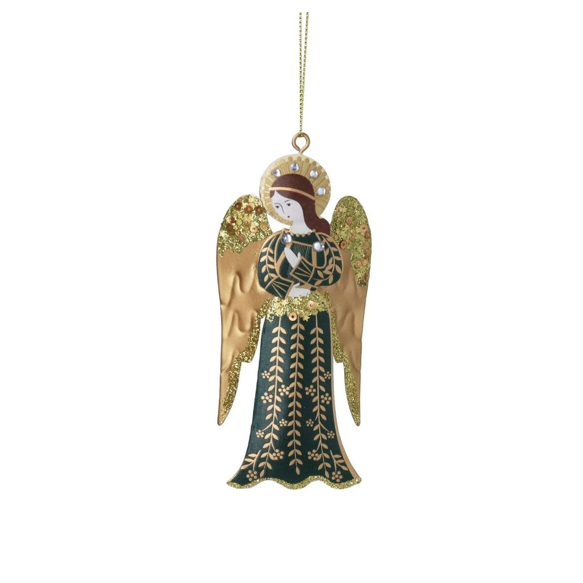 Bring festive charm to your Christmas tree with this delightful Gisela Graham Tin Angels Hanging Ornament. Crafted from 100% tin, this charming decoration features graceful angel designs perfect for adding a touch of elegance to your seasonal décor.