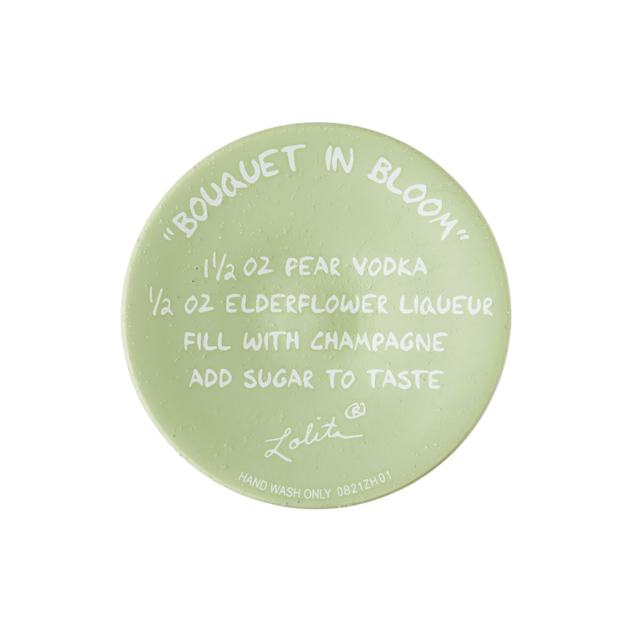 Florals are a huge hit for lolita who perfects them every time. Bouquet in Bloom shows eucalyptus in different tones of greens with glitter roses contrasting with them. A beautiful glass to get you ready for spring and excited for Summer. 