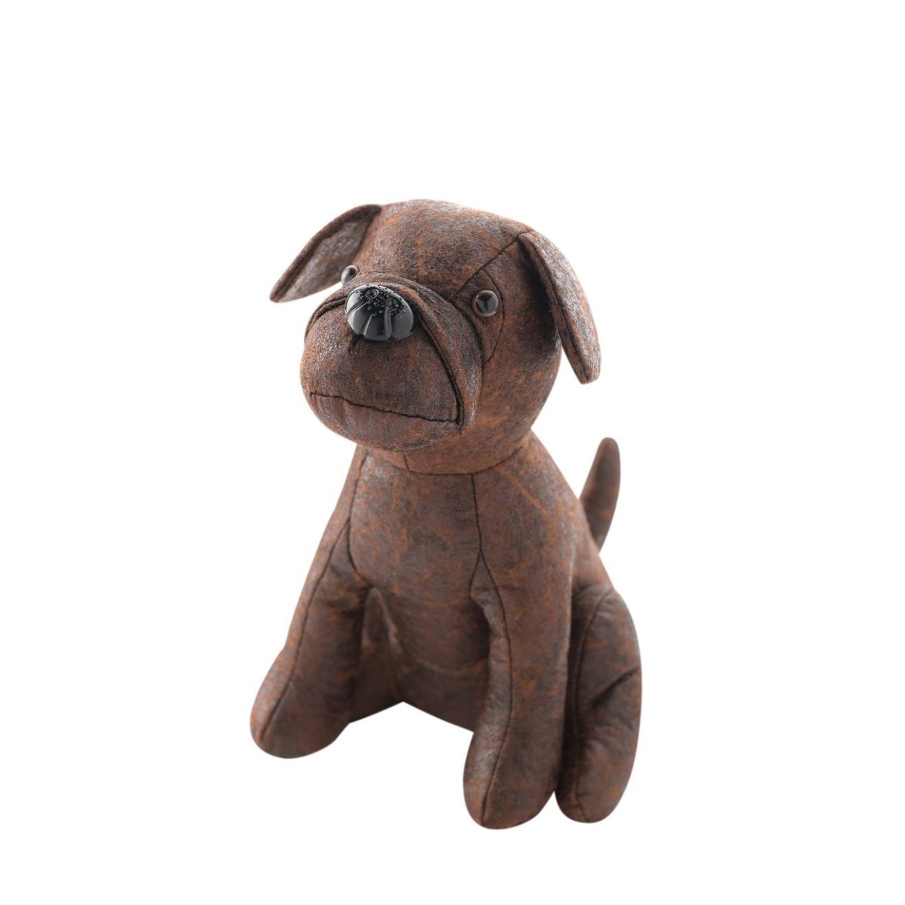 A four-legged friend to greet owners at the door! Our Hestia Brown Sitting Dog Door Stop is a charming addition to any home. This faithful companion has a sturdy weighted bottom to hold doors open with ease. Warm brown in colour with a black nose, this cute canine is crafted from durable fabric that withstands daily use.