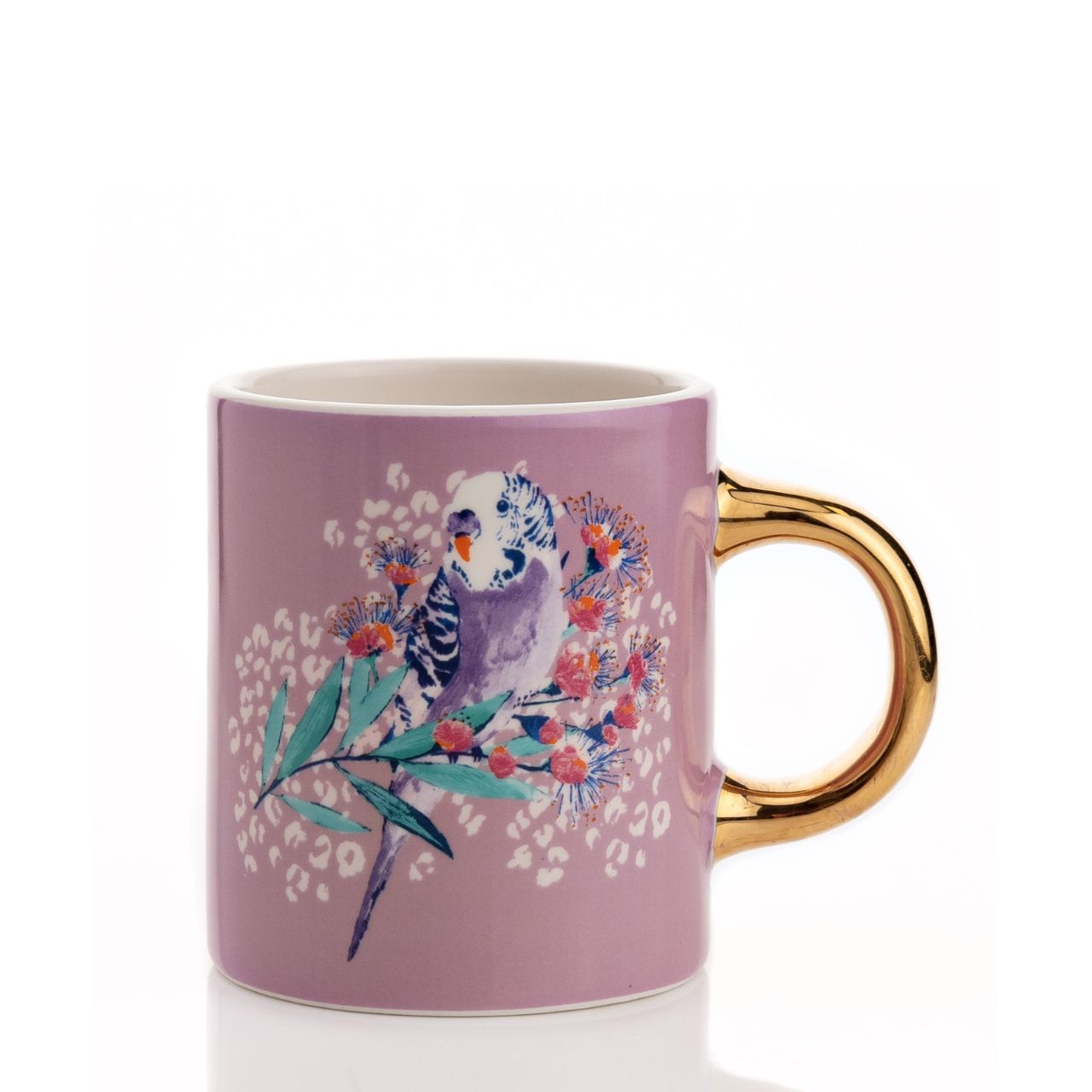 Budgie Design Mug Gift Boxed  A modern and stylish design mug in contemporary gift box. Perfect gift for the stylish lady.